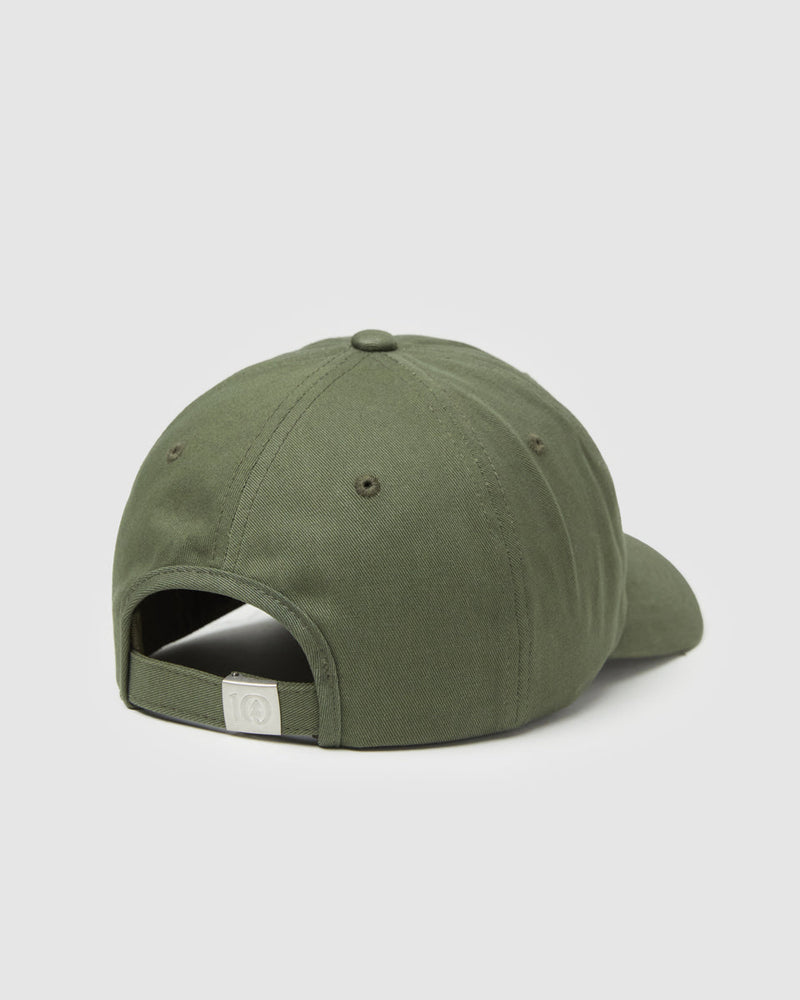 Green-Organic-Cotton-Low-Profile-Embroidered-Baseball-Cap