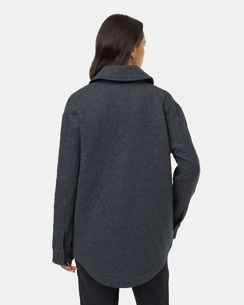 Green-Quilted-Knit-Relaxed-Fit-Shirt-Jacket