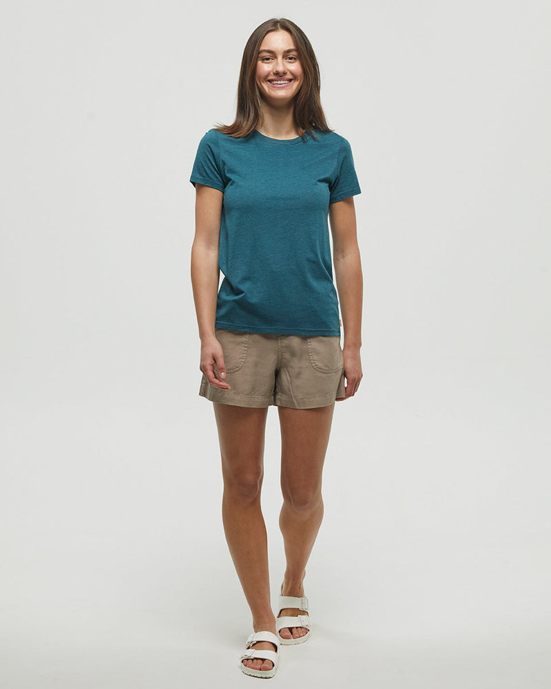Green-Recycled-Polyester-Crew-Neck-T-Shirt