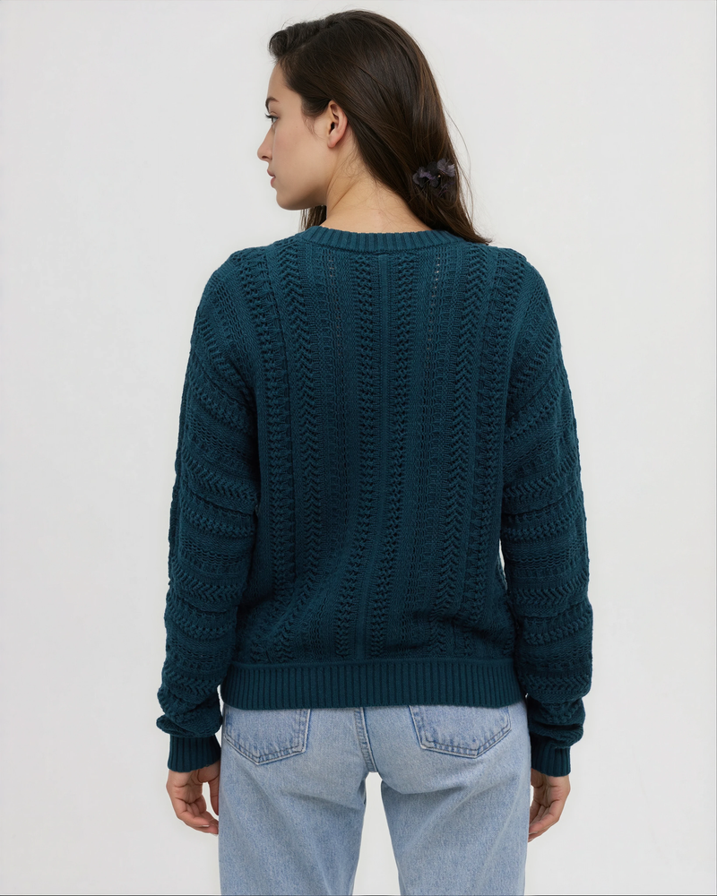 Green-Regular-Cotton-Yarn-Sweater