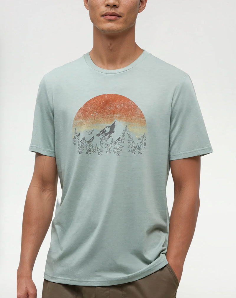 Green-Regular-Fit-Crew-Neck-T-shirt