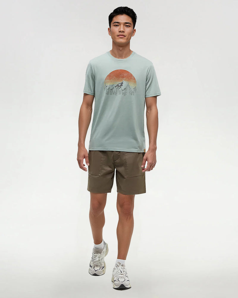 Green-Regular-Fit-Crew-Neck-T-shirt