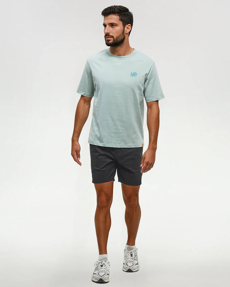 Green-Relax-Fit-Printed-Graphic-T-shirt