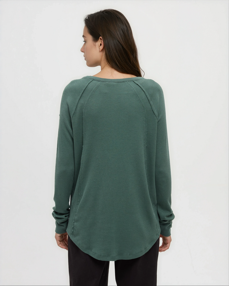 Green-Relax-Treewaffle-Longsleeve-Shirt