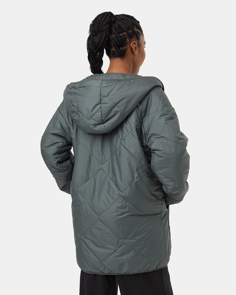 Green-Reversible-Boucle-Hooded-Jacket