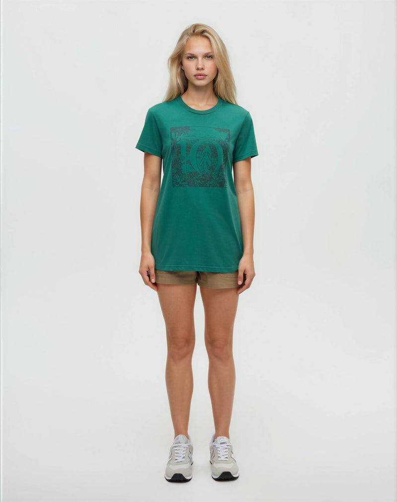 Green-Treeblend-Graphic-Crew-Neck-T-Shirt