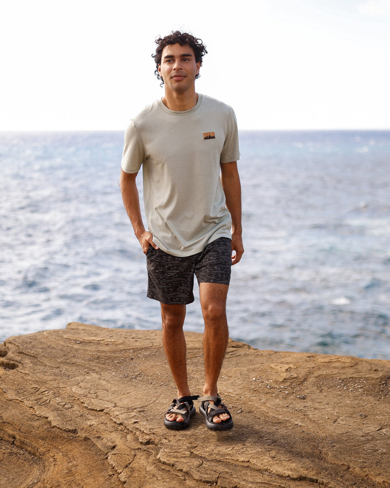 Green-Treeblend-Regular-Fit-Crew-Neck-T-shirt