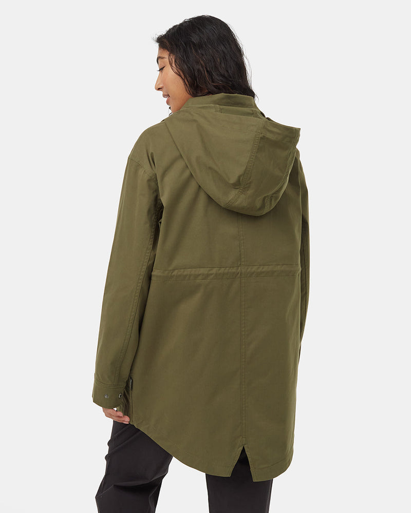 Green-Water-Repellent-Mock-Collar-Zip-Up-Jacket