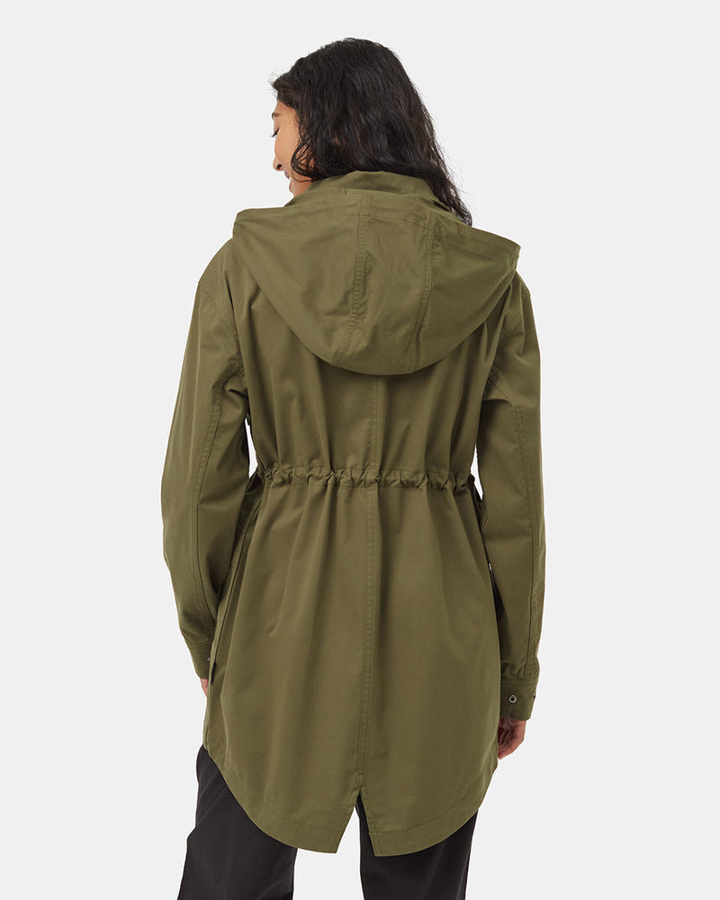 Green-Water-Repellent-Mock-Collar-Zip-Up-Jacket