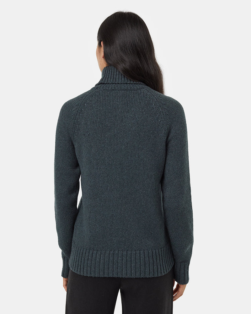 Green-Women_s-Ribbed-Wool-Turtleneck