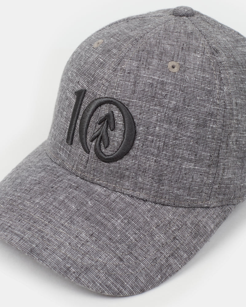 Grey-Adjustable-Hemp-Baseball-Cap