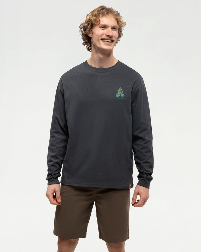 Grey-Crew-Neck-Graphic-Longsleeve-Top