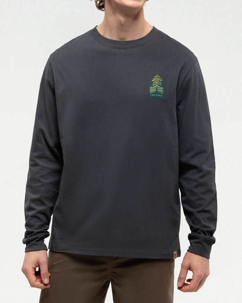 Grey-Crew-Neck-Graphic-Longsleeve-Top