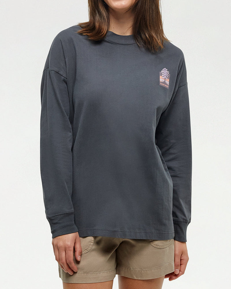 Grey-Crew-Neck-Graphic-Longsleeve-Top