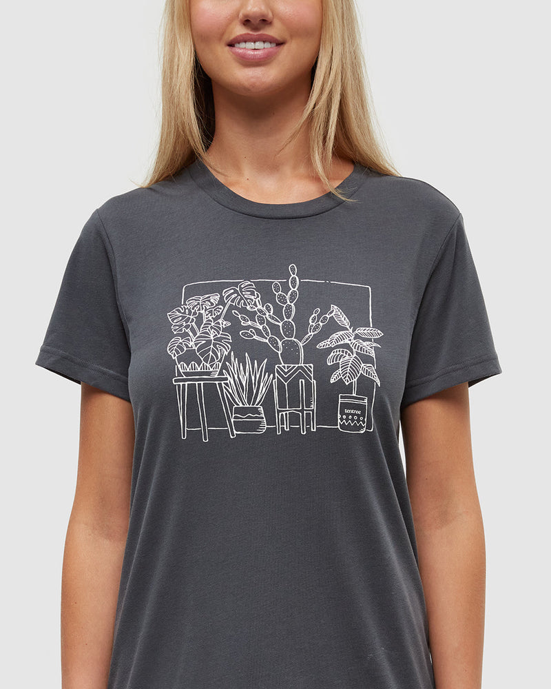 Grey-Crew-Neck-Graphic-Shortsleeve-T-Shirt