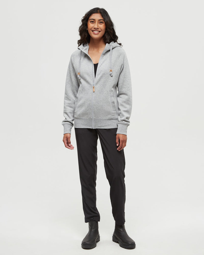 Grey-Regular-Fit-Rib-Panel-Raglan-Zip-Hoodie