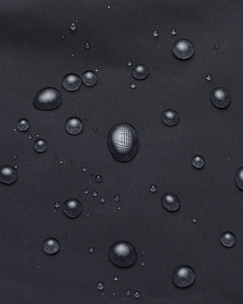 Black-Water-Repellent-Hooded-Rain-Jacket