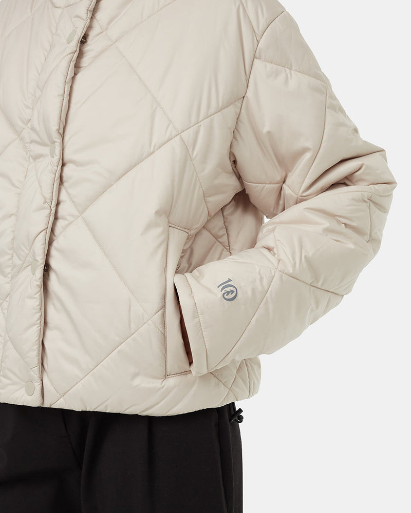 Oamteal-Water-Repellent-Quilted-Mock-Neck-Puffer-Jacket