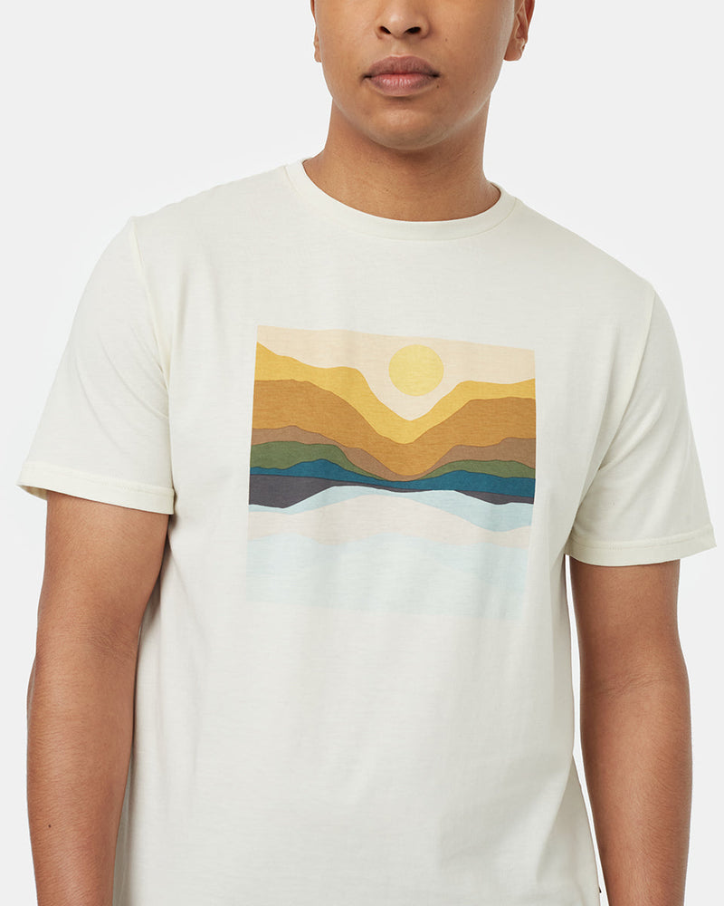 Oatmeal-Crew-Neck-Graphic-Shortsleeve-T-Shirt