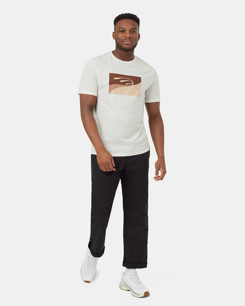 Oatmeal-Luke-Swinson-Crew-Neck-Graphic-Shortsleeve-T-Shirt