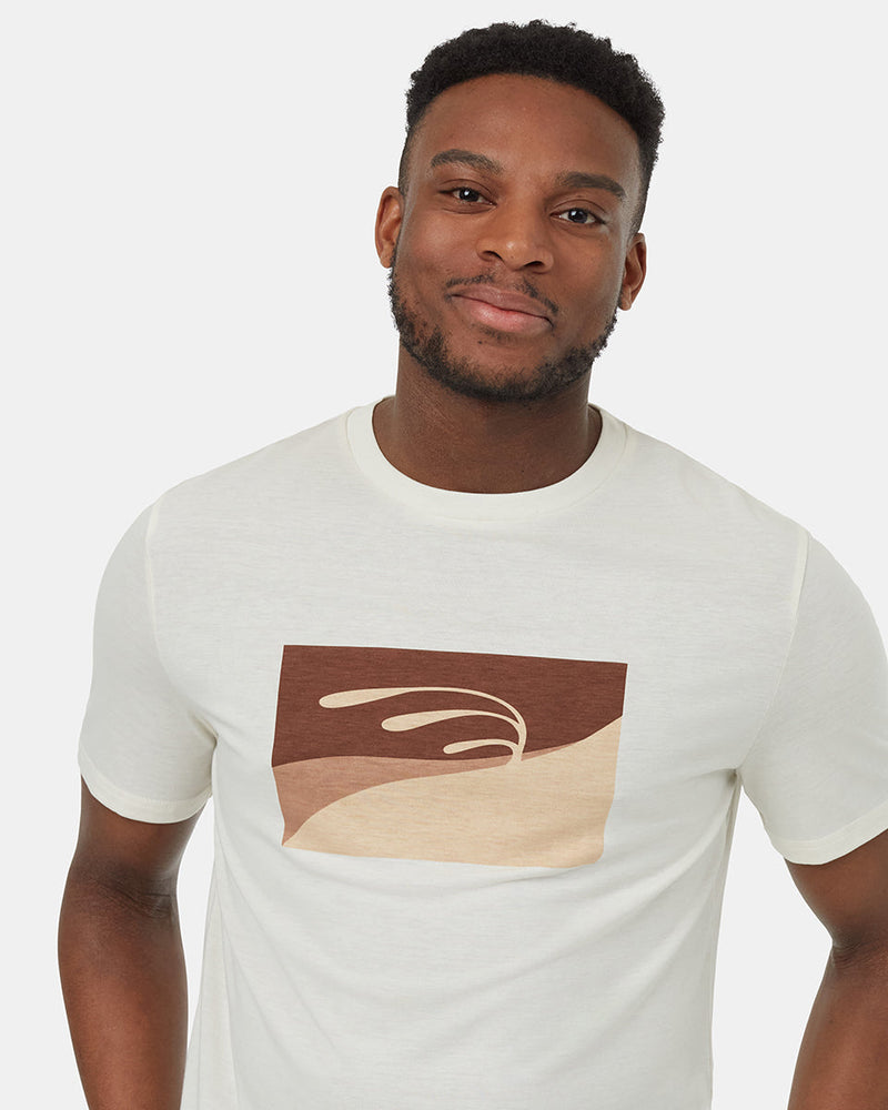 Oatmeal-Luke-Swinson-Crew-Neck-Graphic-Shortsleeve-T-Shirt