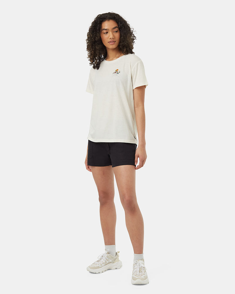 Oatmeal-Melissa-Koby-Crew-Neck-Graphic-Shortsleeve-T-Shirt