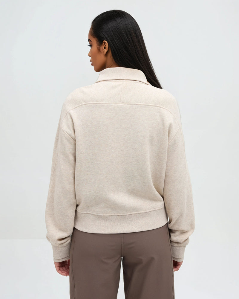 Oatmeal-Women_s-Full-Zip-Collared-Sweatshirt