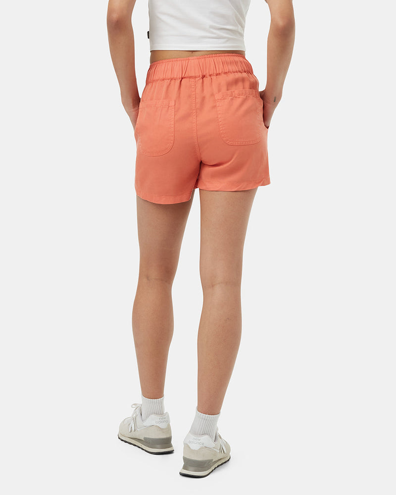 Orange-Womens-Casual-Summer-Shorts