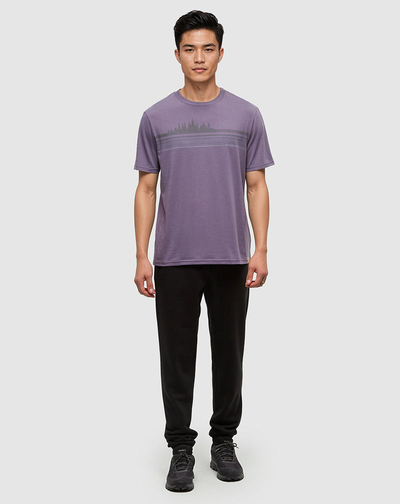 Purple-Printed-Graphic-TreeBlend-T-Shirt