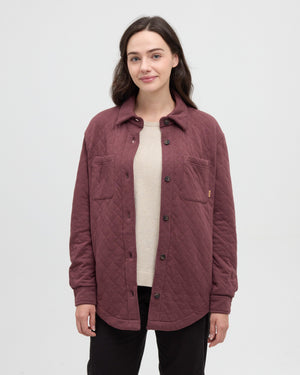 Purple-Quilted-Shacket *Model is 5'9", wearing size S