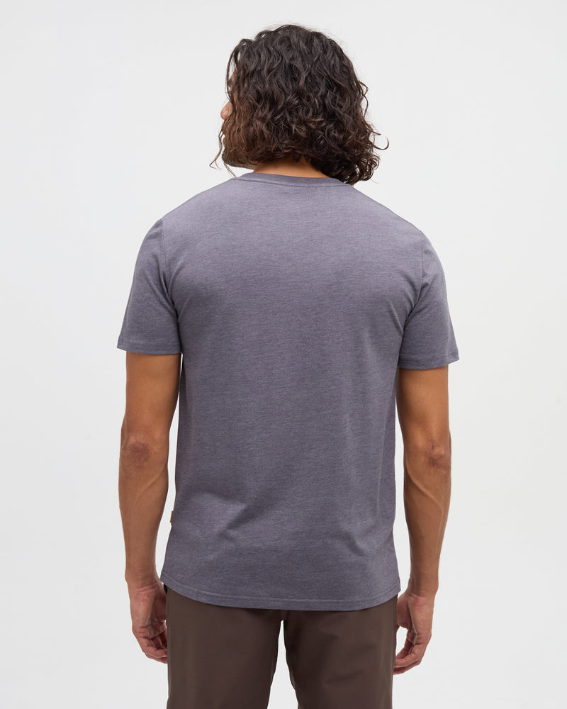 Purple-Treeblend-Regular-Fit-Crew-Neck-T-shirt