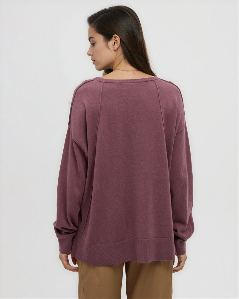 Purple-Women_s-Lightweight-Organic-Cotton-Sweater