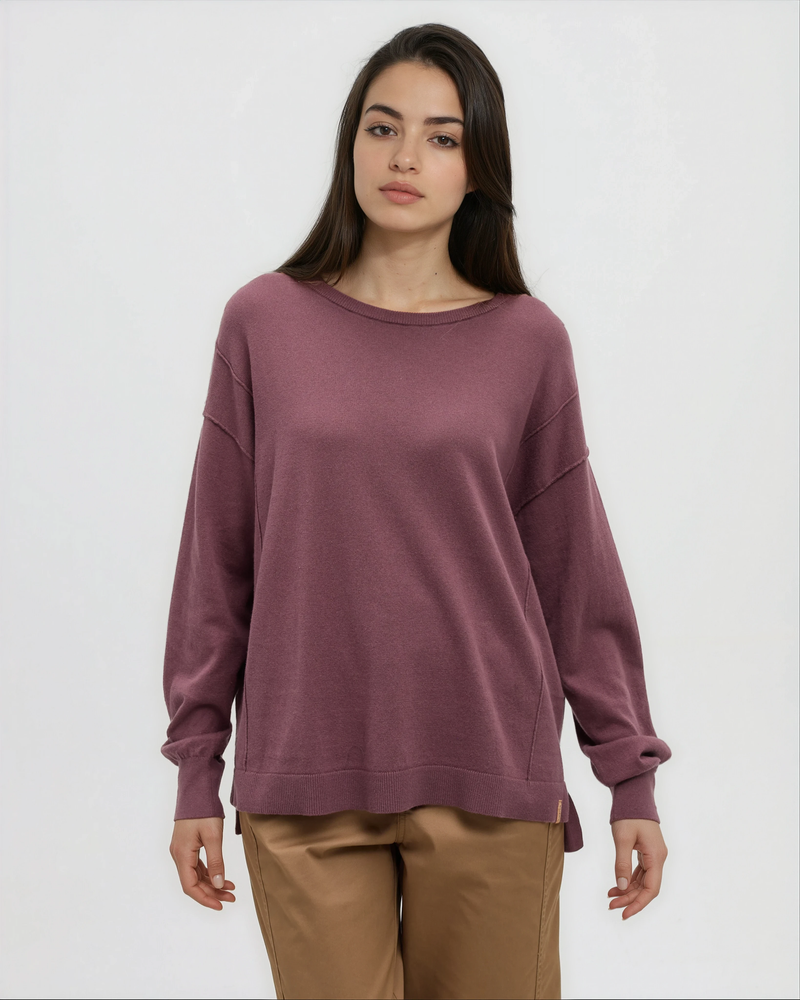 Purple-Women_s-Lightweight-Organic-Cotton-Sweater
