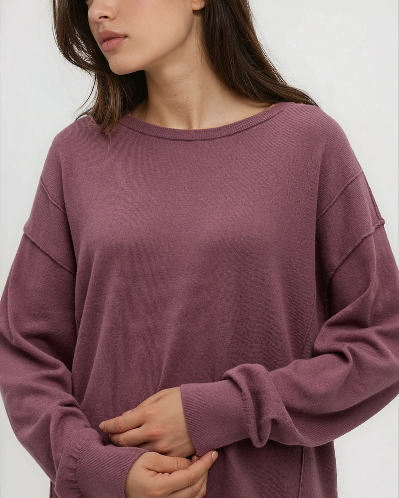 Purple-Women_s-Lightweight-Organic-Cotton-Sweater