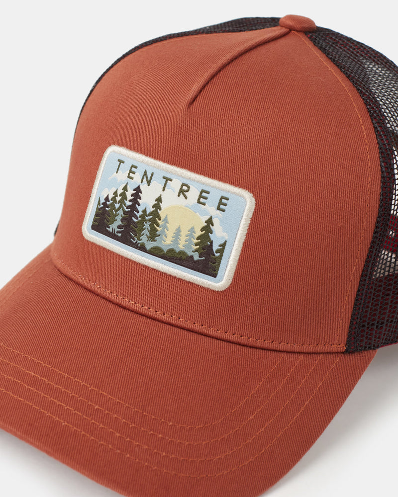 Red-Adjustable-Mesh-Baseball-Cap