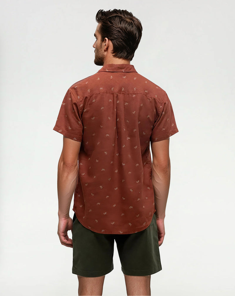 Red-Hemp-Button-Up-Shortsleeve-Shirt