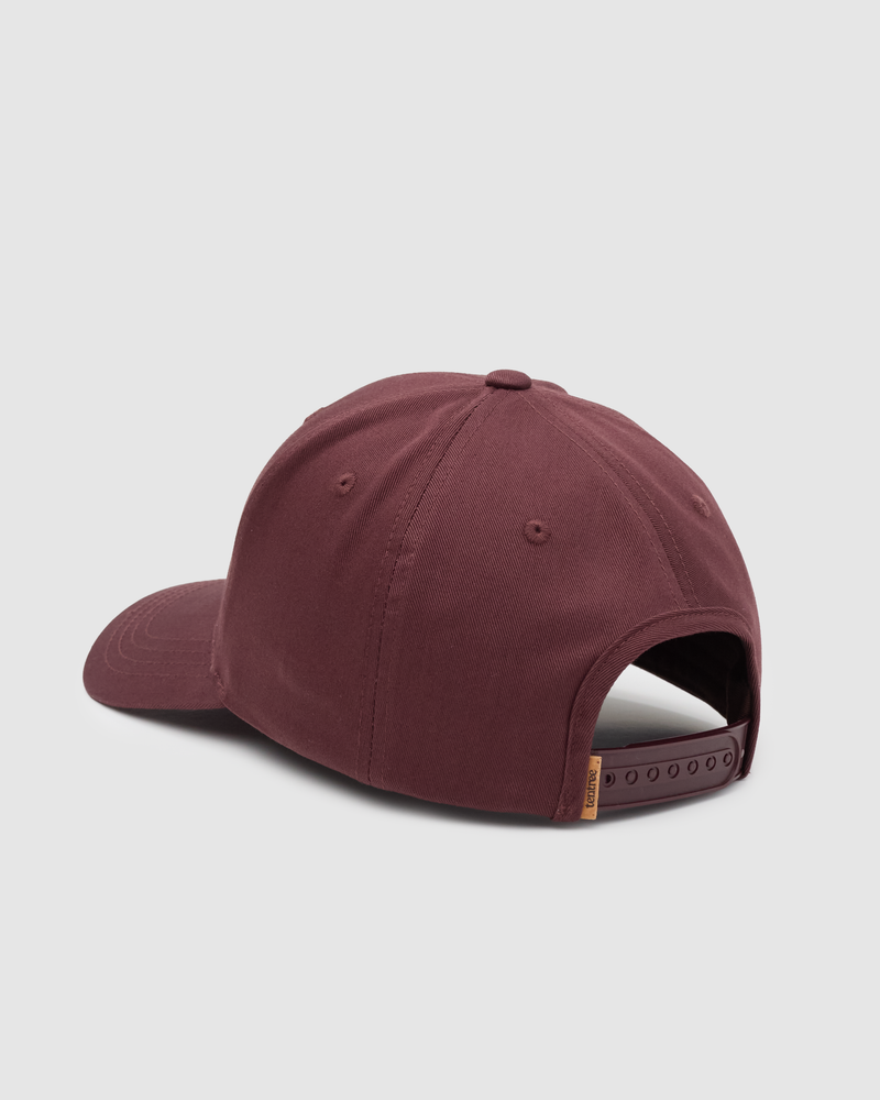 Red-Mid-profile-Adjustable-Hat