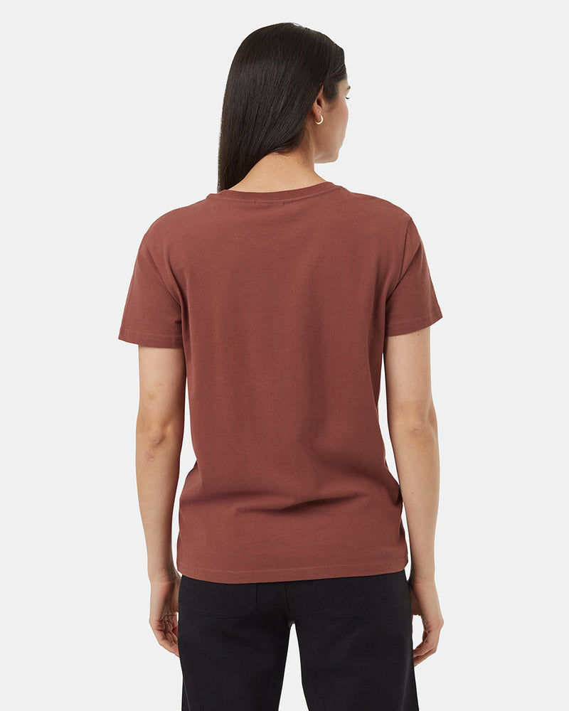 Red-Organic-Cotton-Crew-Neck-Graphic-Shortsleeve-T-Shirt