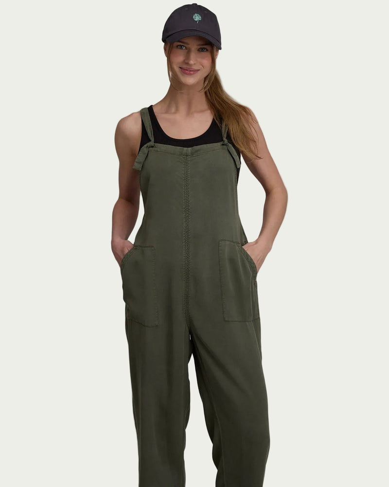 Green-Adjustable Strap Jumpsuit