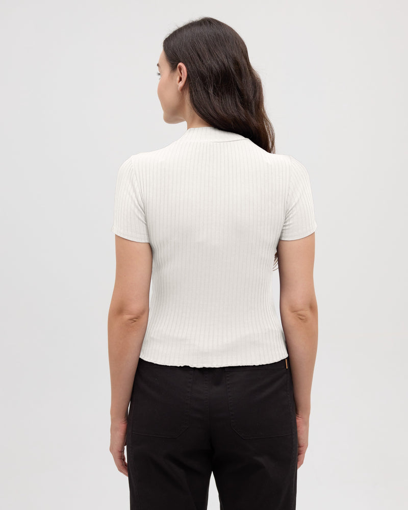 White-Women_s-Short-sleeve-Mockneck