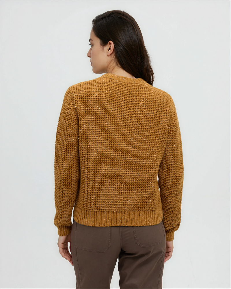 Yellow-Highline-Nep-Crew-Sweater