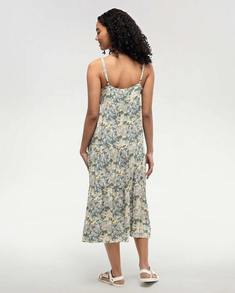 Yellow-Tiered-Cami-Dress