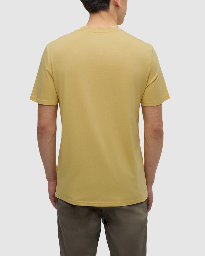 Yellow-Treeblend-Basic-Shortsleeve-Button-Shirt