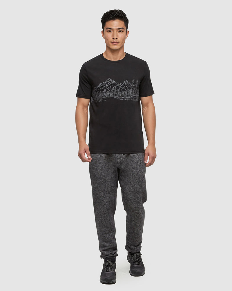 Black Men's Eco-Friendly Graphic Tee