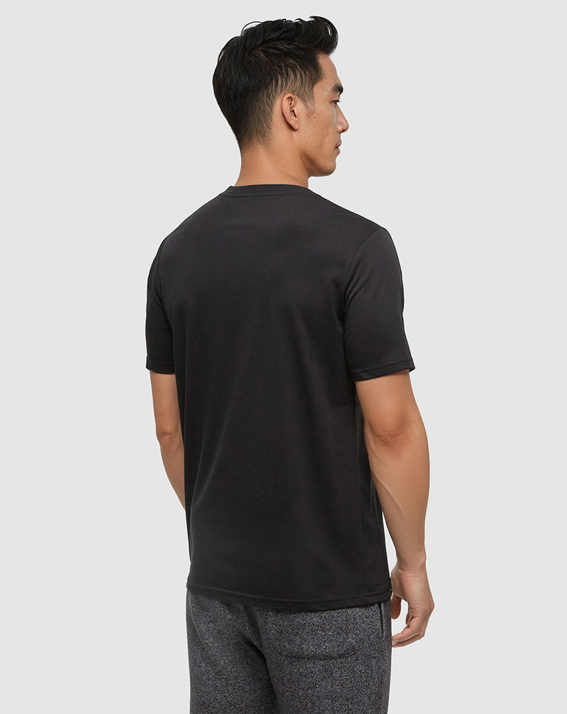 Black Men's Eco-Friendly Graphic Tee