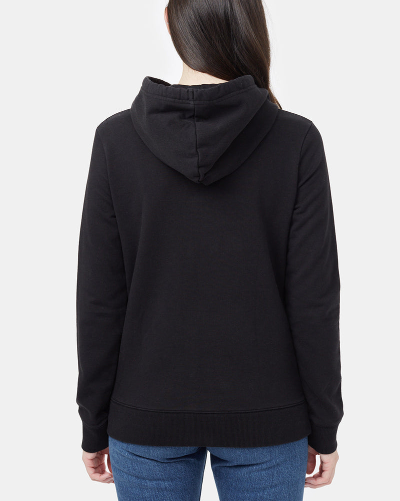 Black Graphic Pullover Hoodie