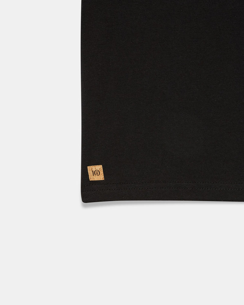 Black Kids Recycled Polyester Tee