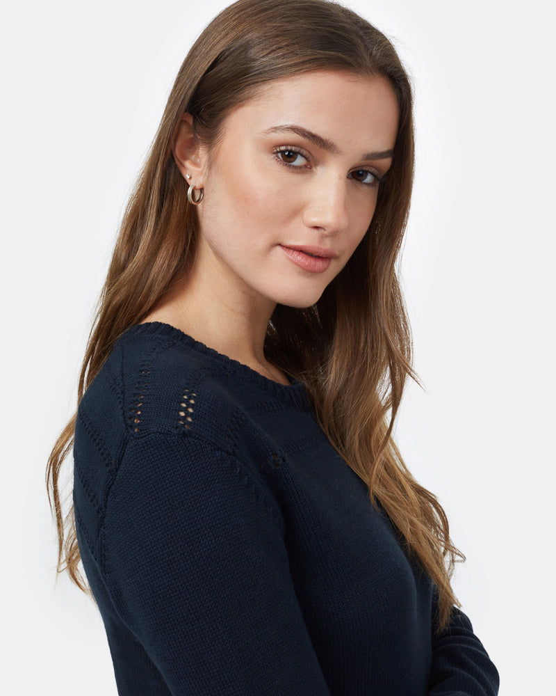 Blue Women's Wool Knit Jumper