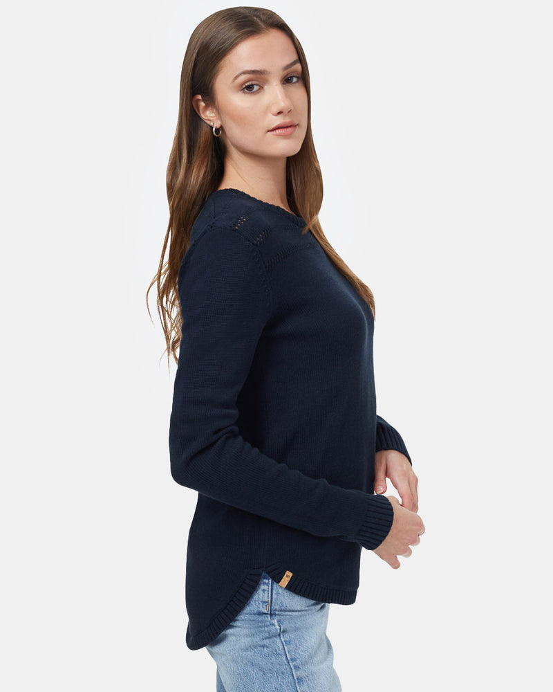 Blue Women's Wool Knit Jumper