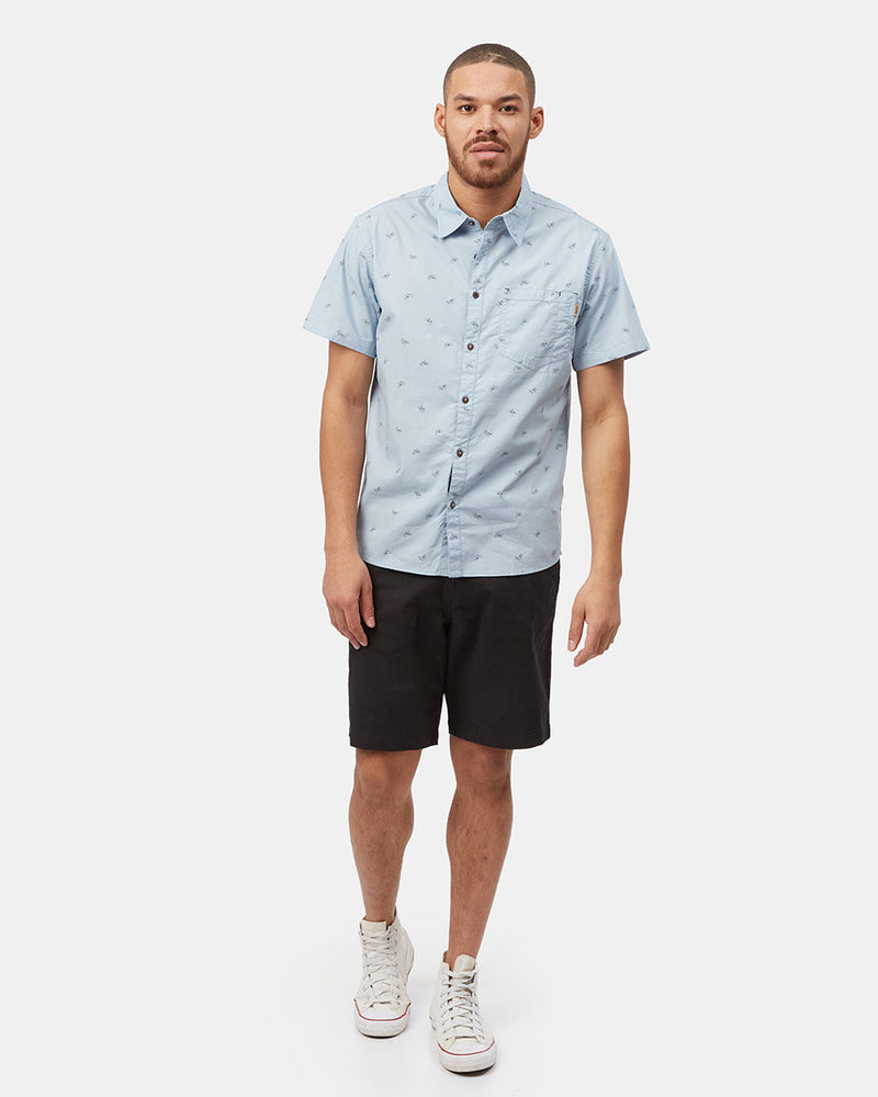 Blue Men's Button Up Shirt